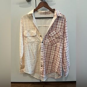 Forever 21 silk flannel long sleeve shirt. Size Medium.